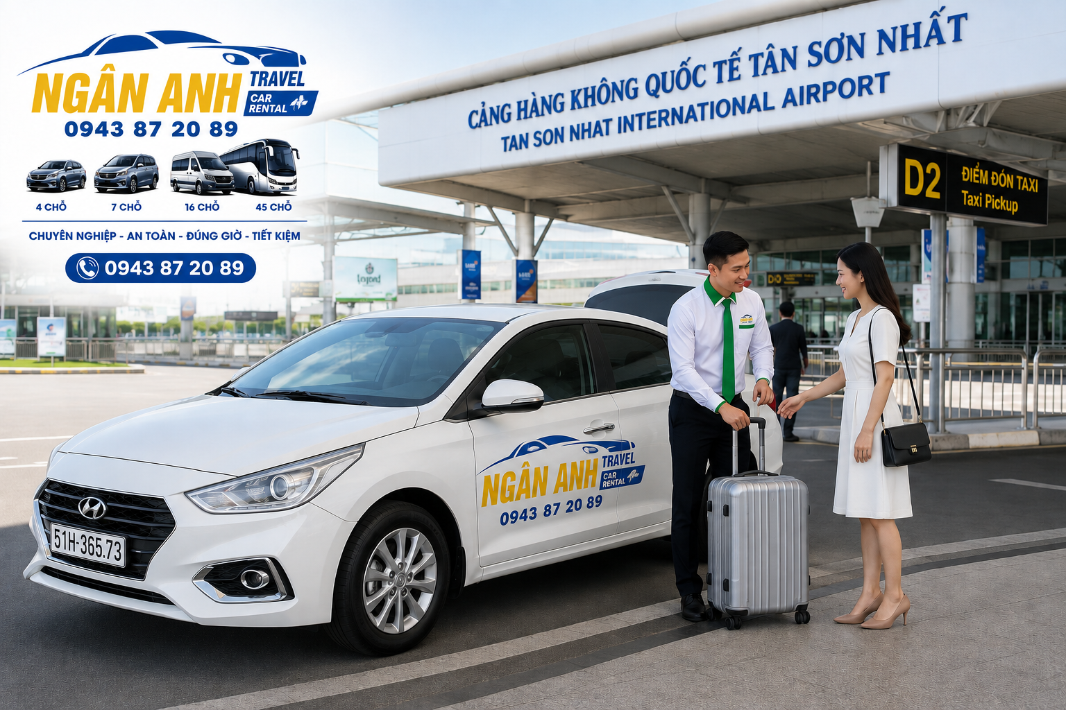 Dịch vụ xe đưa đón sân bay Cần Thơ chuẩn xác 24/7